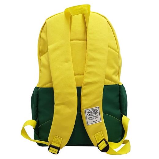 Mochila Tendencia Bicolor Amarillo/Verde