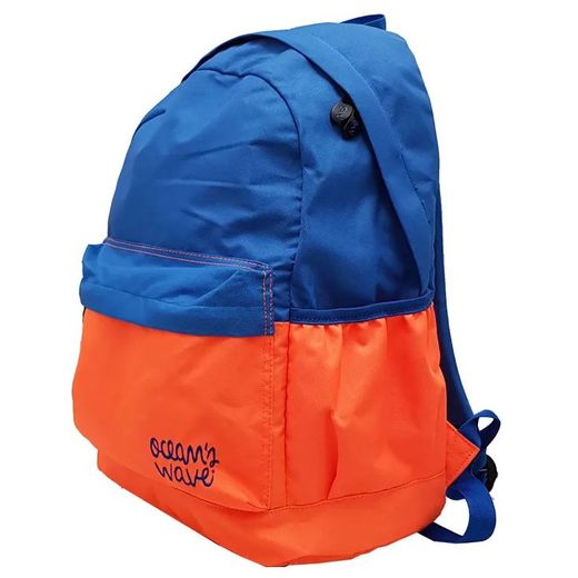 Mochila Tendencia Bicolor Azul/Naranja