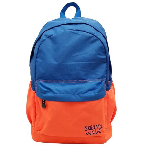 Mochila Tendencia Bicolor Azul/Naranja