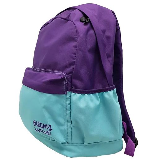 Mochila Tendencia Bicolor Morado/Azul
